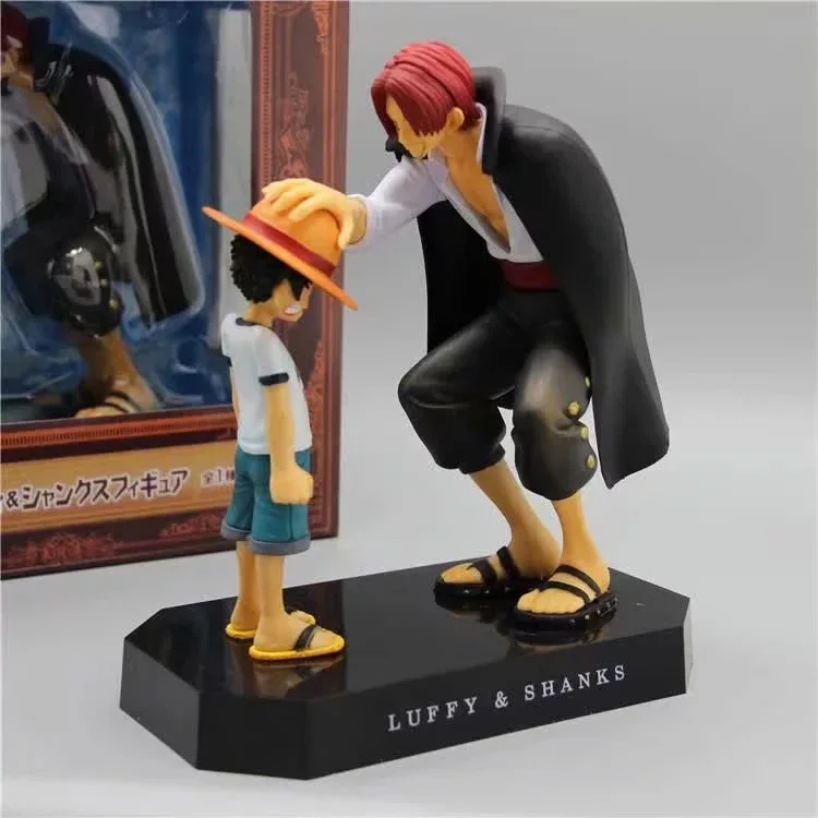 Japanese Anime Figure 1 piece Luffy and Shanks Figure model toys for children gifts