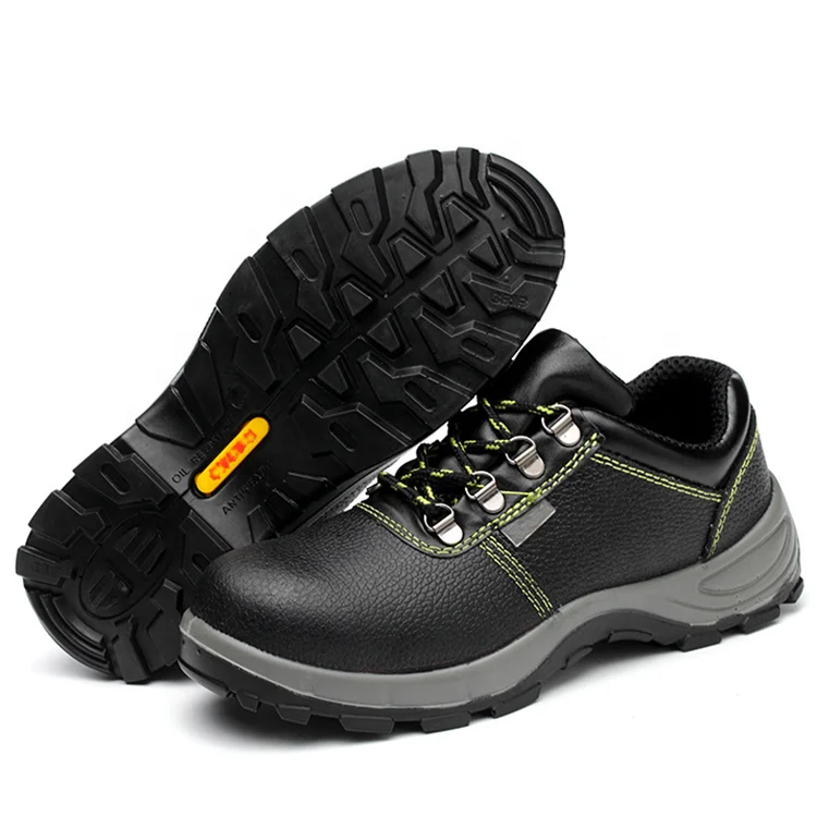Oil-resistant and waterproof of two-layer kraft PU injection-moulded safety shoes safety boots