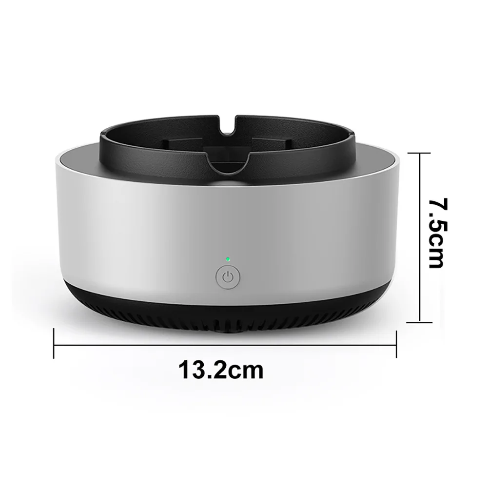 2-in-1 Multifunctional Smokeless  Air Purifier USB Rechargeable  Ashtrays Portable Ash Tray for Home Indoor Office