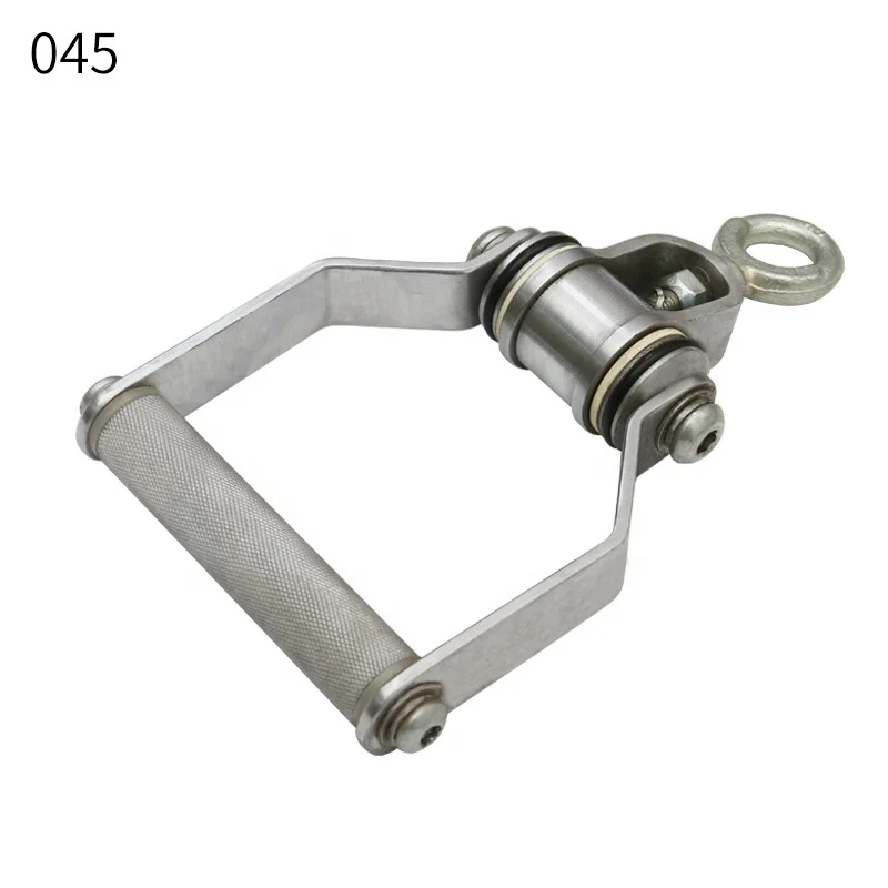 Pro Series 360 Swivel Steel with Chrome finish Cable Machine Attachments cable handle for Home Gym Equipment