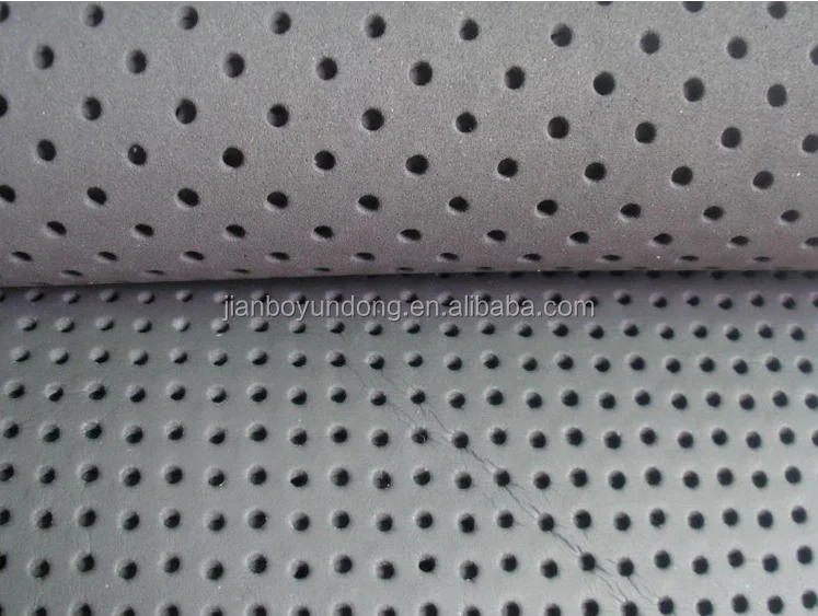 Jianbo Highest Grade Breathable Perforated Neoprene Fabric SBR SCR CR Punched Hole Neoprene Fabric for Beach Bags