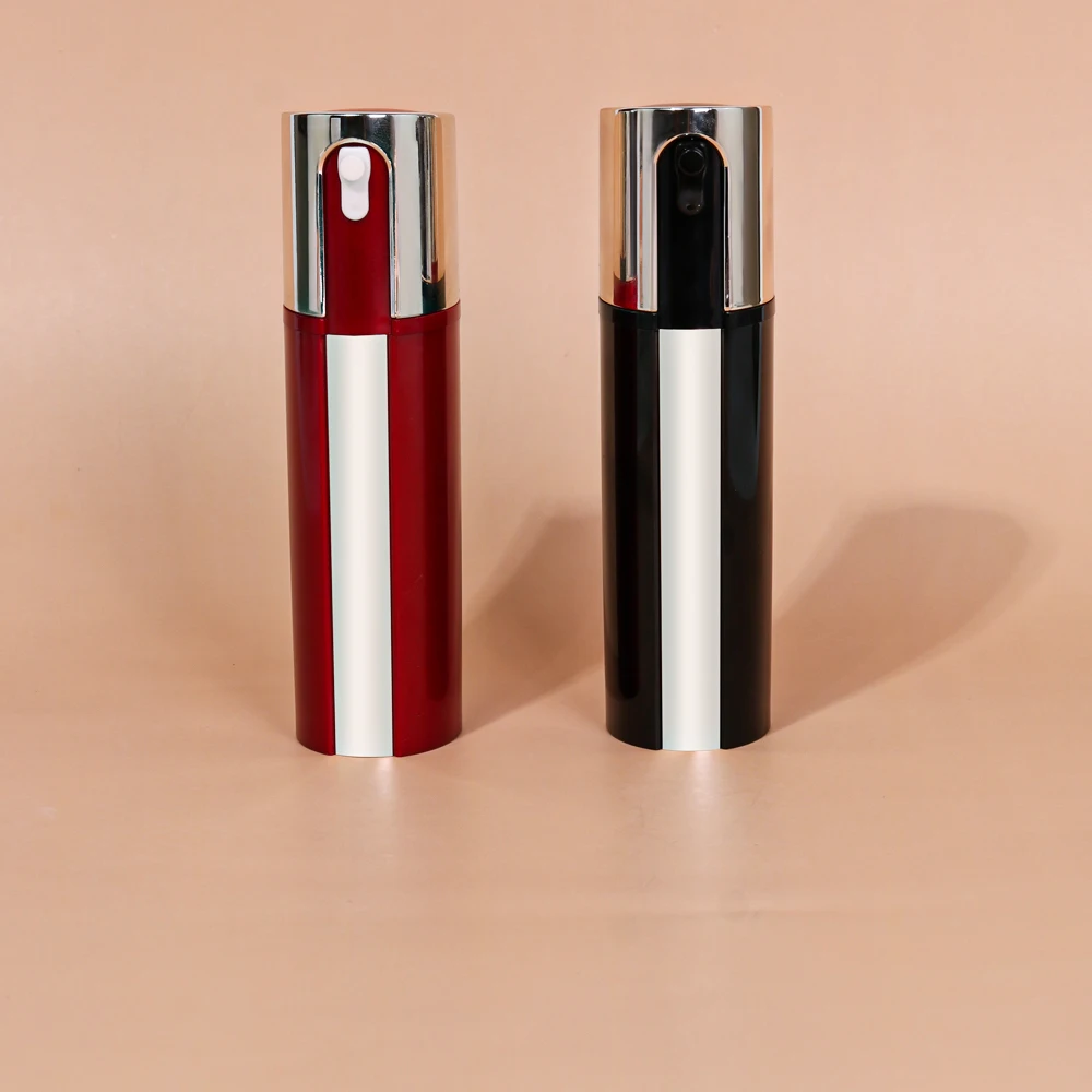 Wholesale Luxury Electronic Plating Cosmetic Skincare Container Plastic Lotion Pump Bottle Empty Serum Pump Lotion Bottle