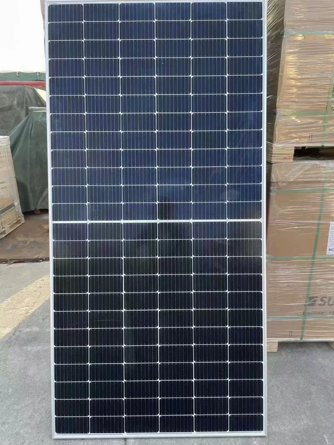 Full Black Solar Panel Price Monocrystalline Half Cut Cell 410W 415W 420W 425W 430W Solar PV Module Factory price