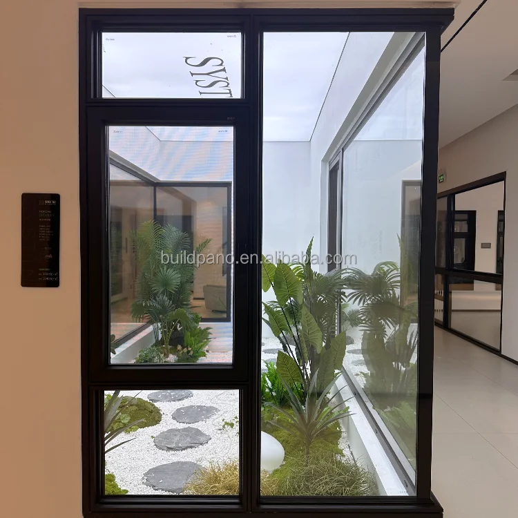 Thermal Break Aluminum double glazed tempered glass windows casement windows tilt & turn window