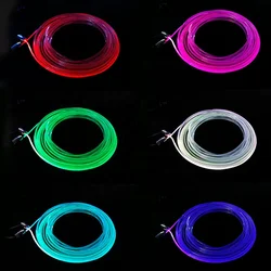 6m EL Neon Wire  RGB Multi-Color LED Car Interior Strip Light Phone APP Control Atmosphere Light