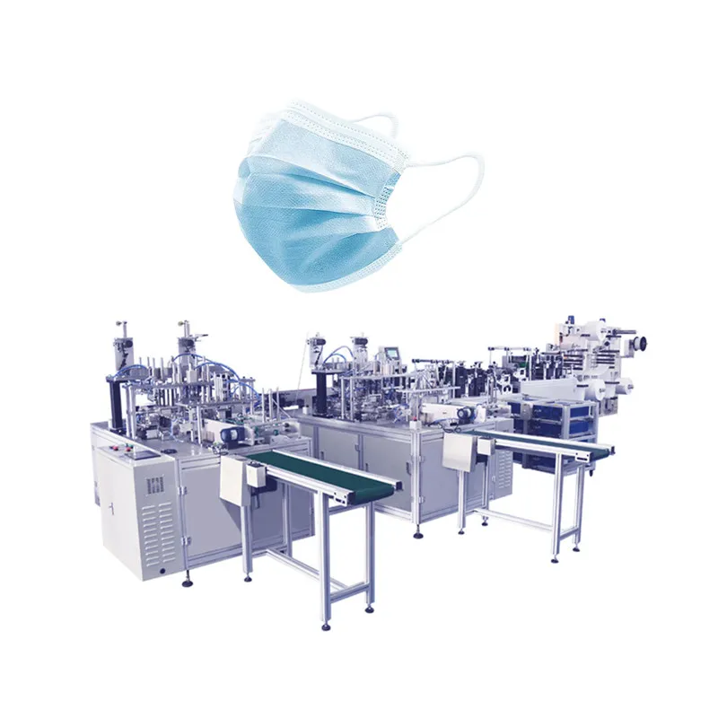 Поставка от производителя 1 + 2 одноразовые 3 слойные автоматические хирургические маски делая машину