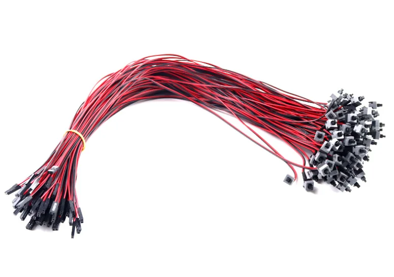 45cm Long Power Button Switch Cable for PC Switches Reset Computer Power Momentary Automatically Reset Push Button