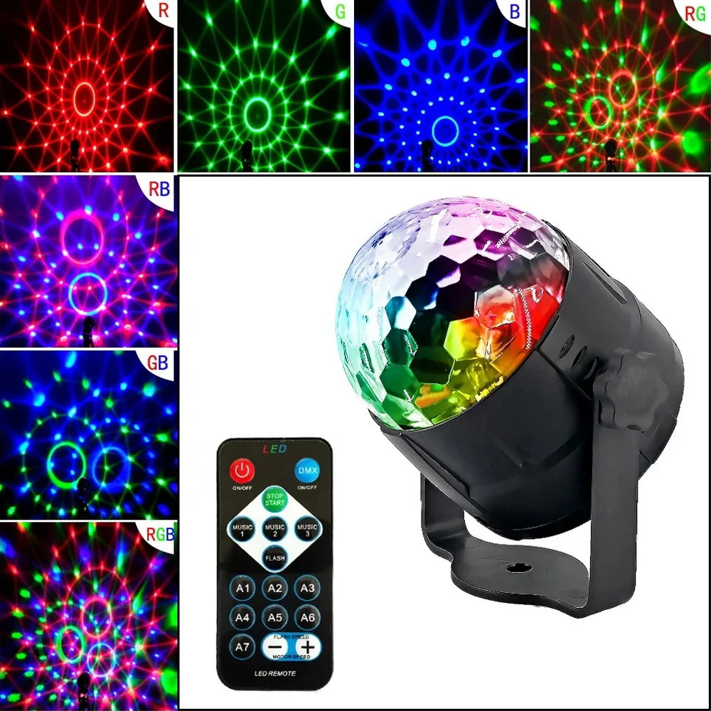 Hot Sale Festival Projection Party Lights Disco Strobe Light Stage Light RGB Crystal
