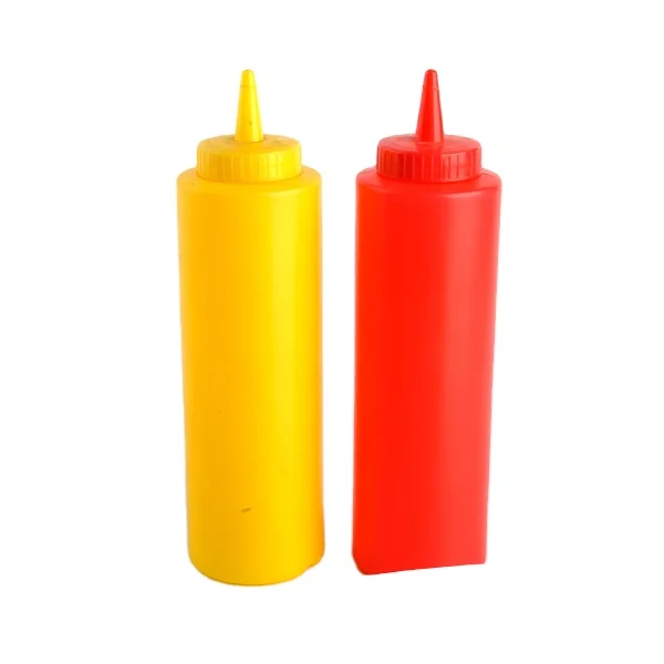 Best selling BPA free squeezable plastic ketchup bottle with low price