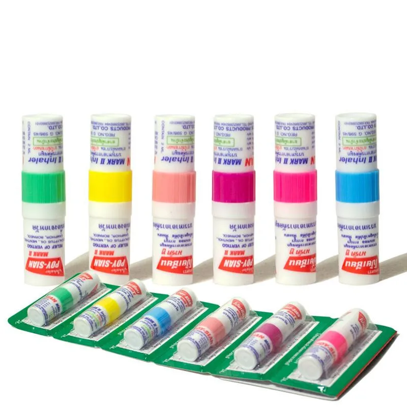 Cheap price Thailand Nasal Inhaler Poy sian Mark Herbal Nasal Inhaler essential oil nasal inhaler tube