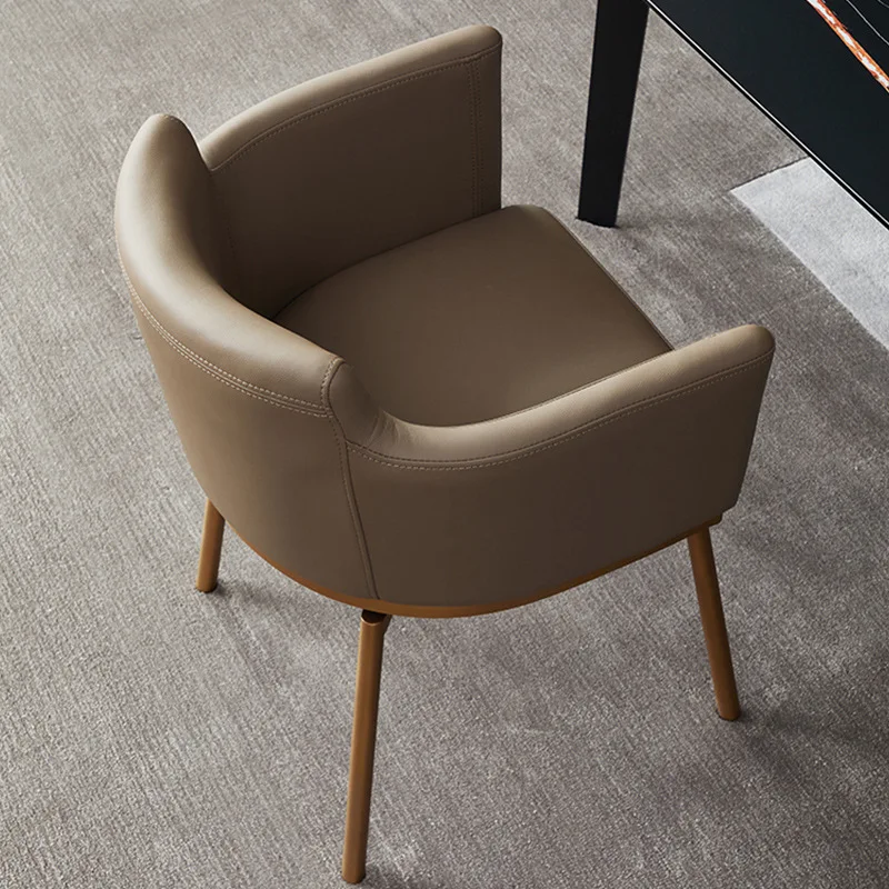 Light Luxury Casual Modern high end rotation dining chair swivel high end rotating chairs ride