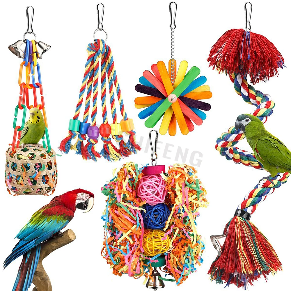 Bird Accessories Parrot Toy Bird Toys Hanging Chew Toy Parrot Nest Suitable for Medium and Small Parrots and Birds