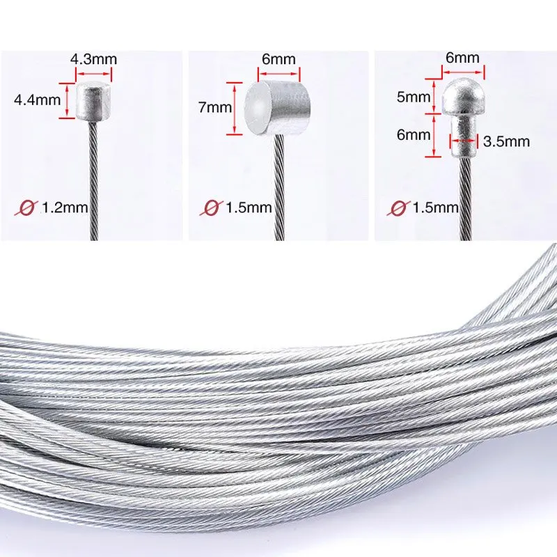 BARREL END BRAKE CABLE Inner Wire Mountain MTB BMX Hybrid Fixie Bikes & Cycles Brake Cables