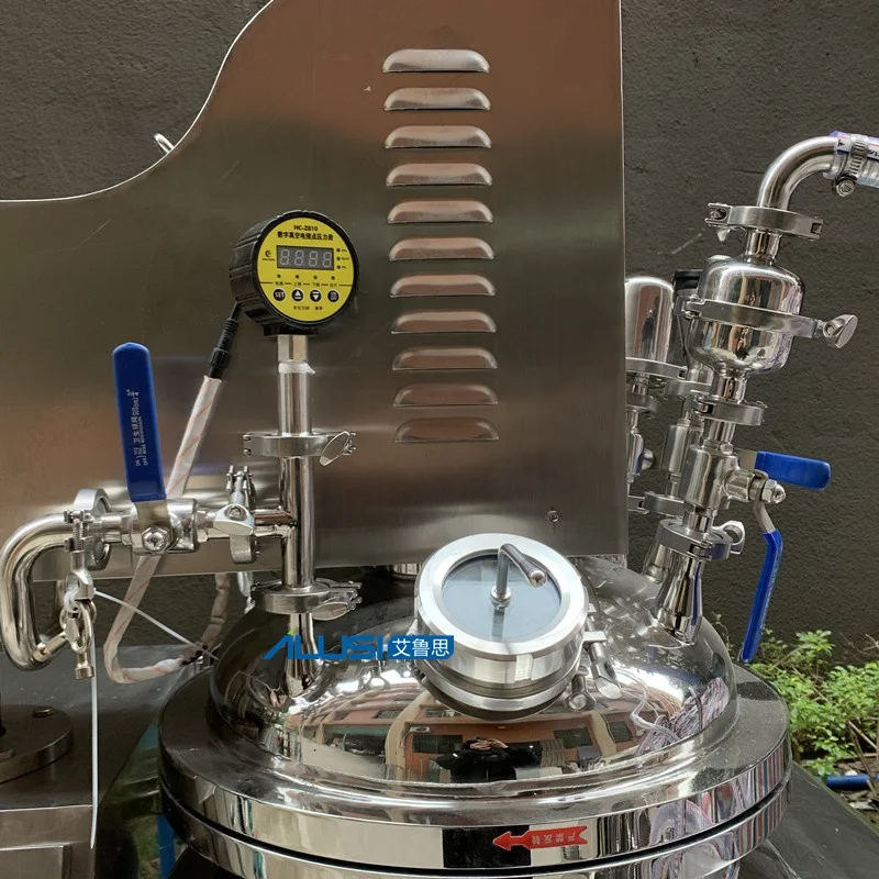 Cream Machine Laboratory 50kg Body Lotion Making Machine Vacuum Homogenizer Emulsifier Mixer for Cosmetics