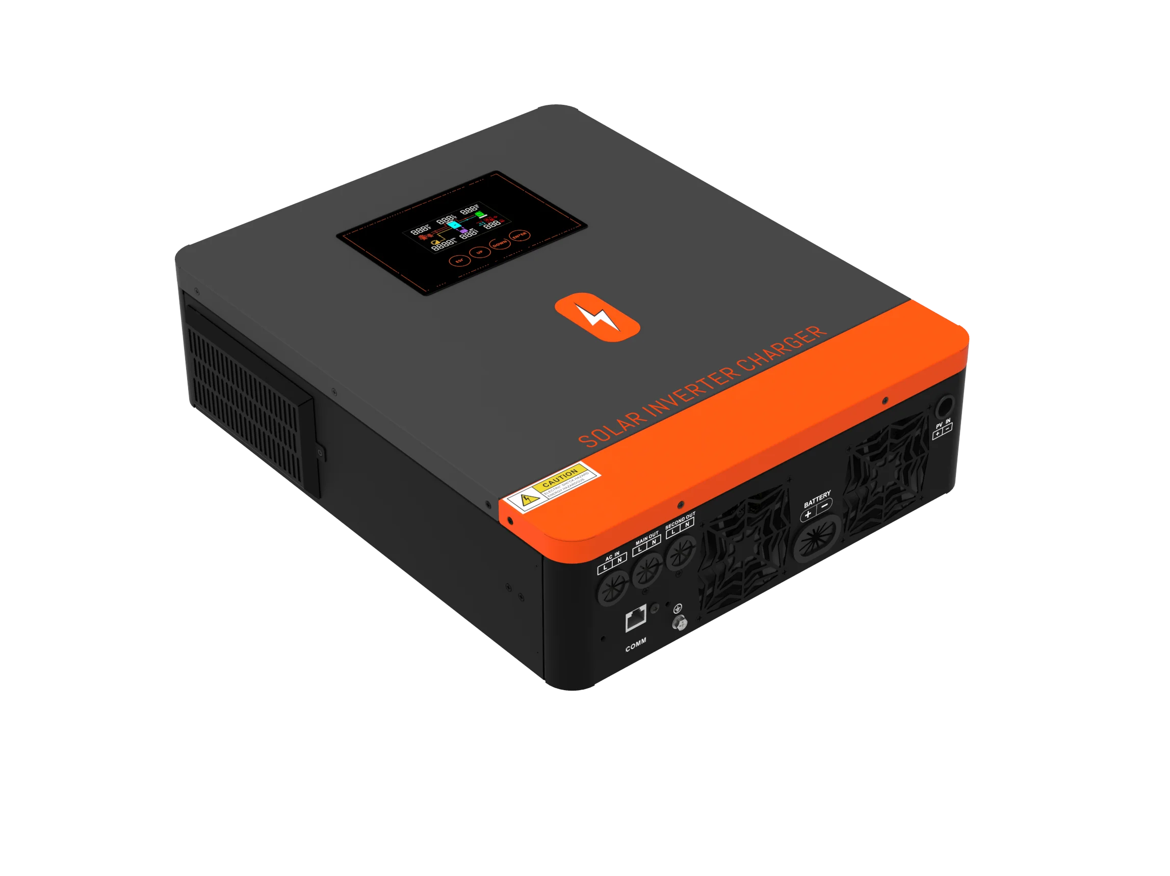 PowMr 4.2KW 24Vdc to 220Vac MPPT Solar Inverter 120A 500V Wide Voltage Solar Inverter for Hybrid Solar System