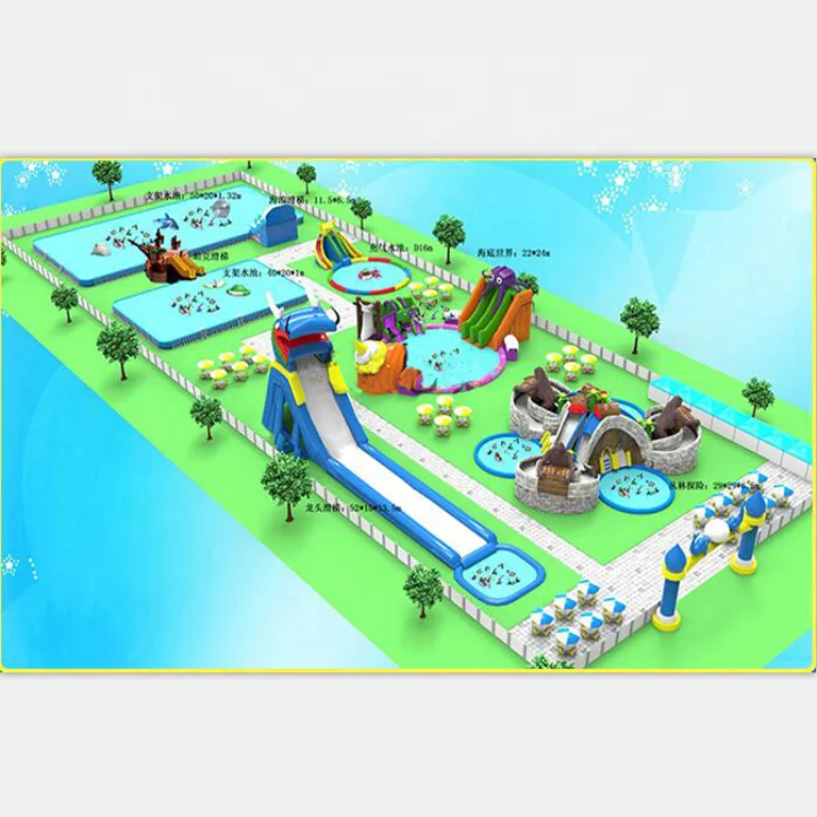 Guangzhou Manufacturer Outdoor Inflatable Amusement Park Equipment