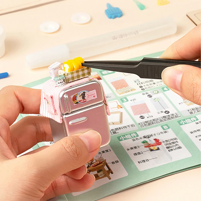 Robotime Rolife Contact Get 21% off DS015 Taste Life Handmade Assembled DIY Miniature Doll House 3D Wooden Puzzles