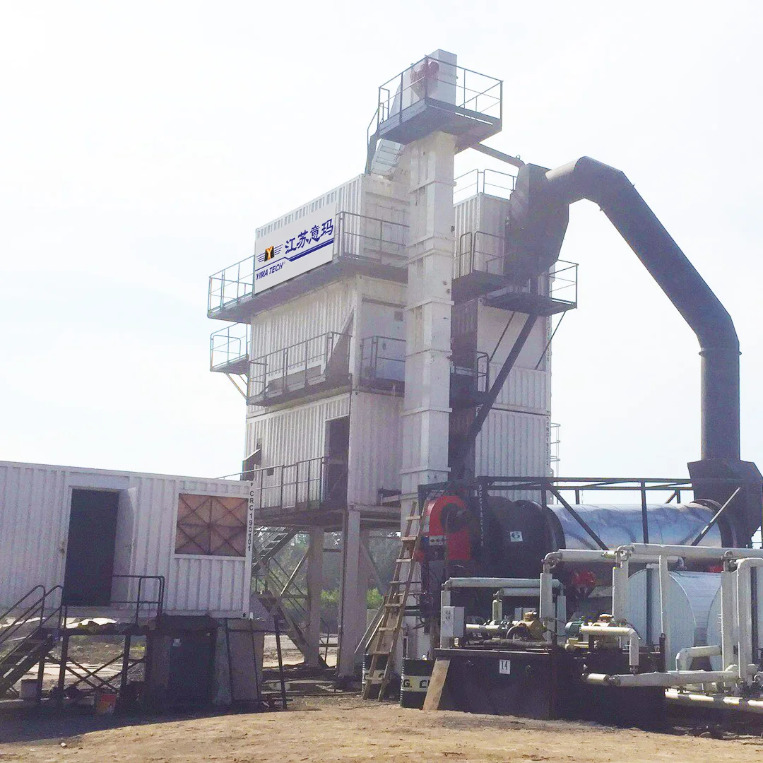 LB1500 120T/H Mobile Batching Plant Asphalt Mixing