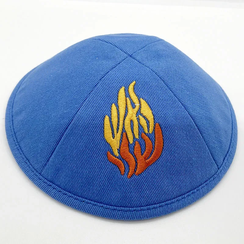 Custom Personalized Crochet Summer Knit Cotton Kippah Ethnic Satin Four-Piece Cap