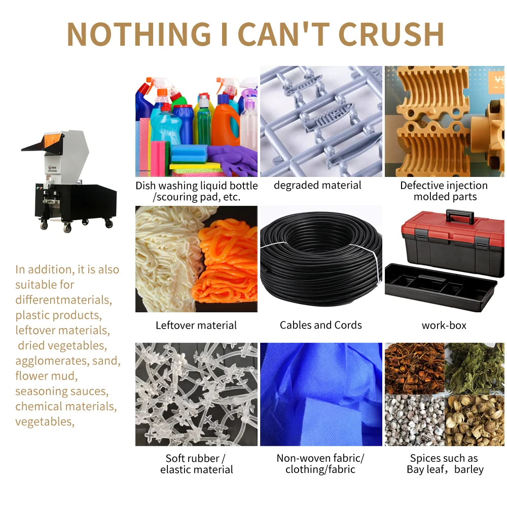 Plastic Shredder Plastic crusher Plastic Crushing Machine For Waste Garbage