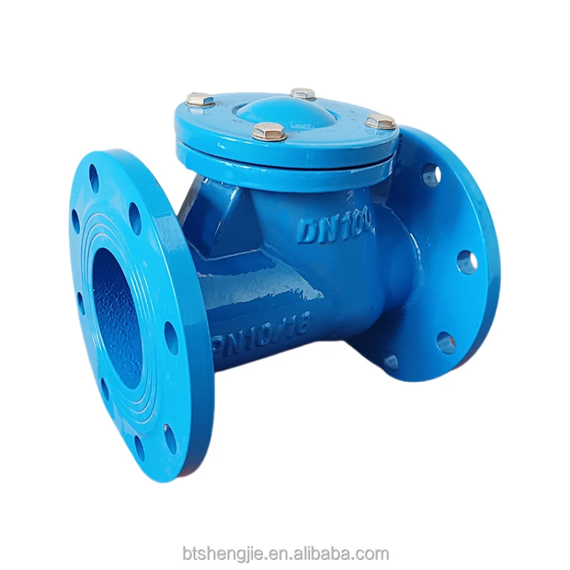 DN300 PN16 Ductile Iron GGG50 Ball Check Valves For Industrial Pumping Wastewater Applications Non Return Valve