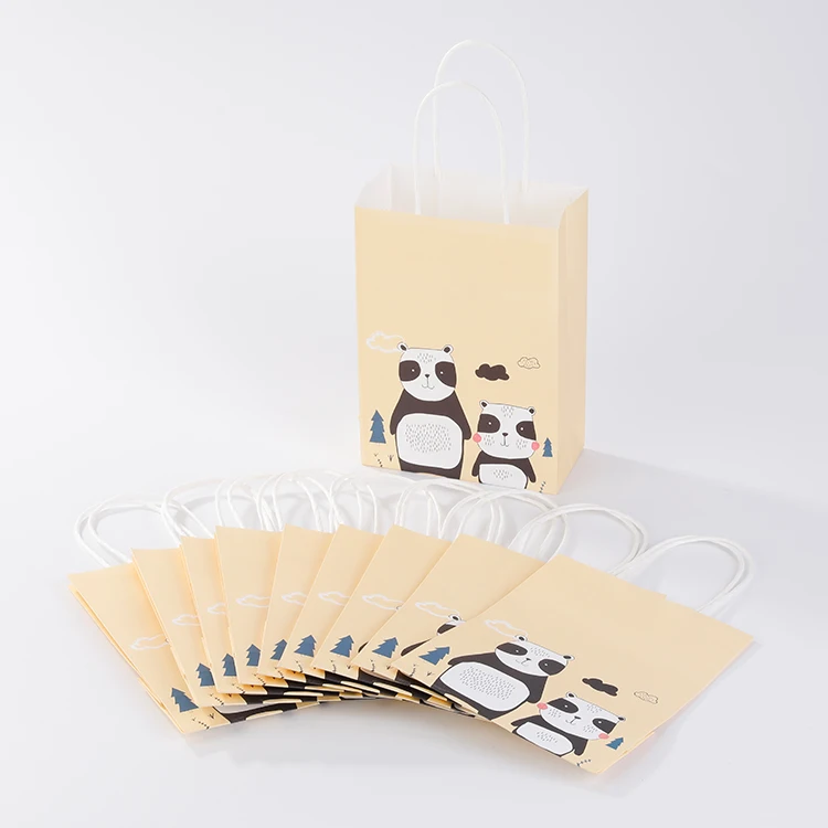 Custom Embossing Luxury Printed Craft Bags Craft Paper Gift Packaging Bags