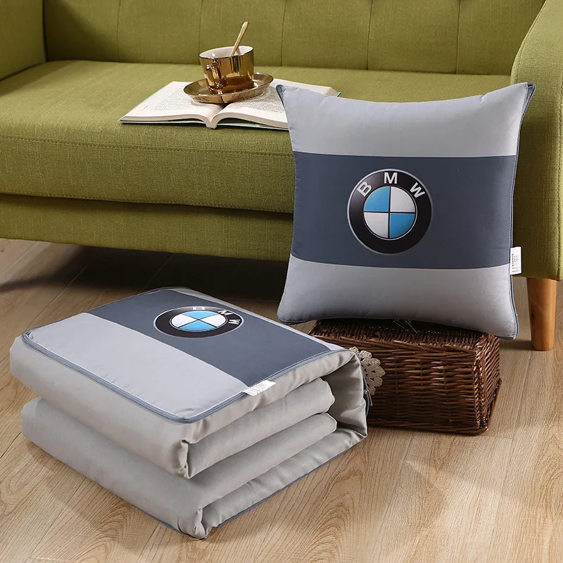 Двухсезонная складная подушка двойного назначения для автомобильного офисного одеяла с удобной поддержкой спины