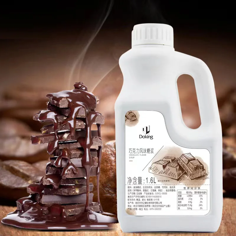 Hot Selling Dokiing Bubble Tea Ingredients Chocolate Fruit Flavor Concentrated Fruit Juice