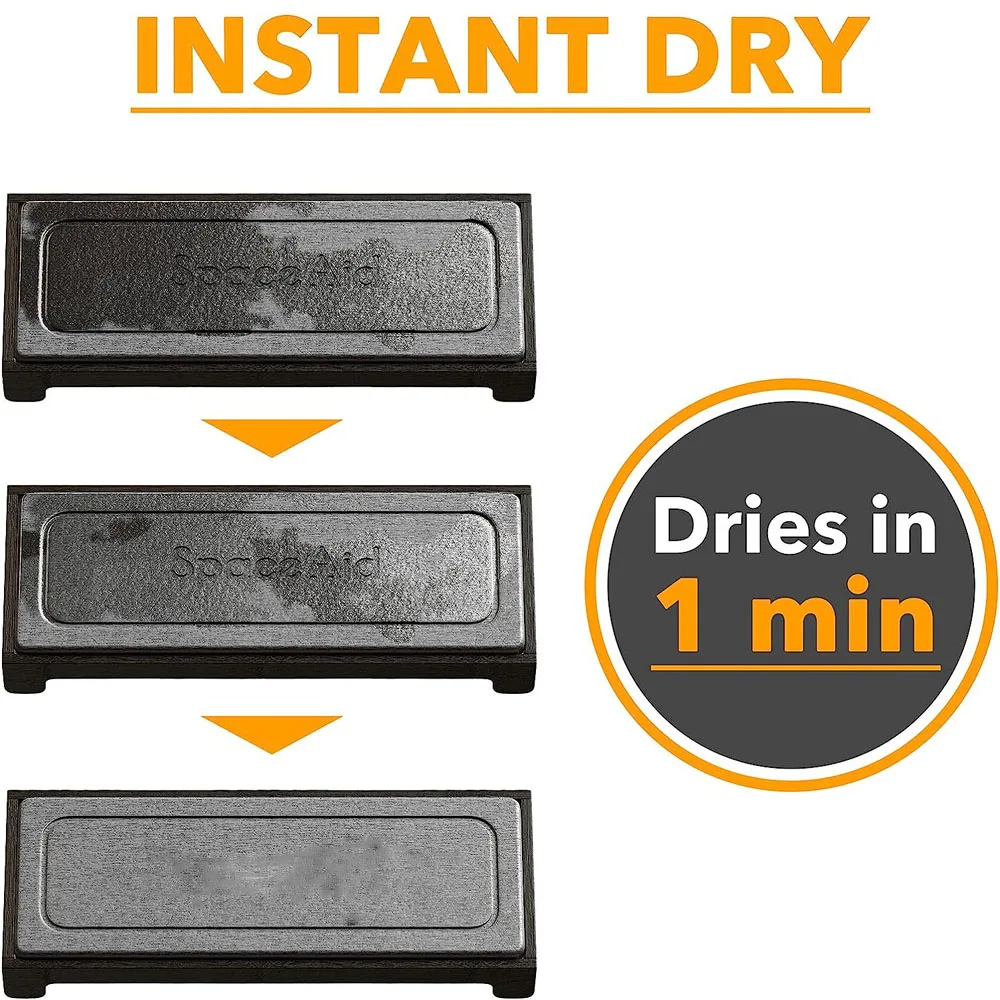 Bamboo Stand Kitchen Sponge Soap Holder Dispenser Instant Dry Stone Sink Caddy Organizers