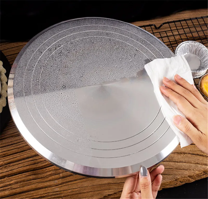 12 inch Aluminum Alloy cake stand Baking tool cream cake Decorating table Turntable Rotating table stand base