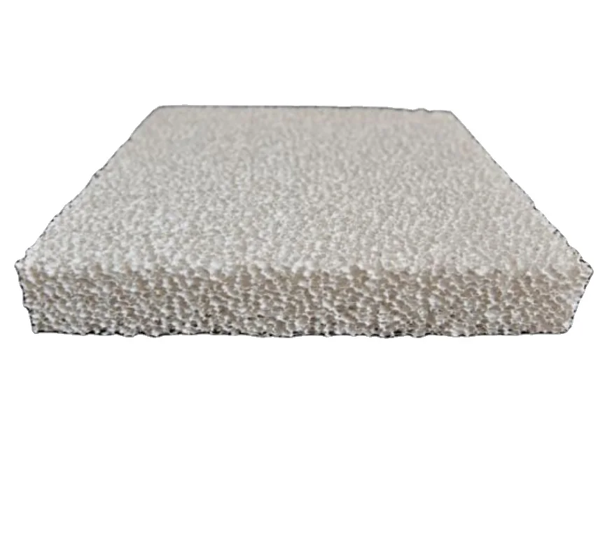 20*20*2 Inch 30ppi Alumina Ceramic Foam Filter Plate Aluminum Casting Refractory Application Cutting Moulding Included