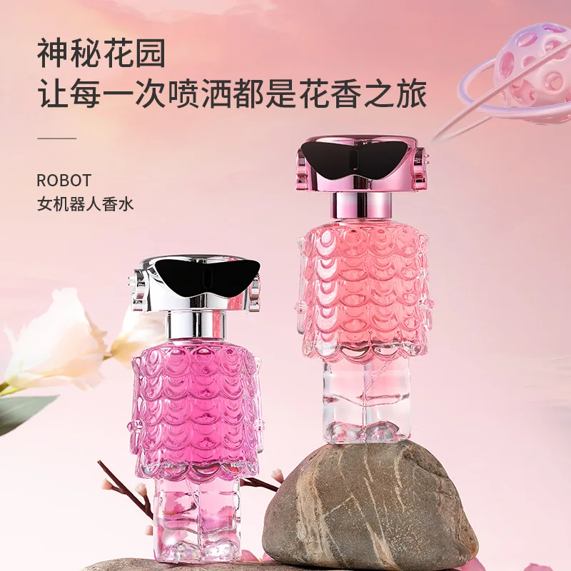 Wholesale 70Ml Rose Red Female Robot Women Perfume Lasting Fragrance Light Elegant Vietnam Ladies Perfumes