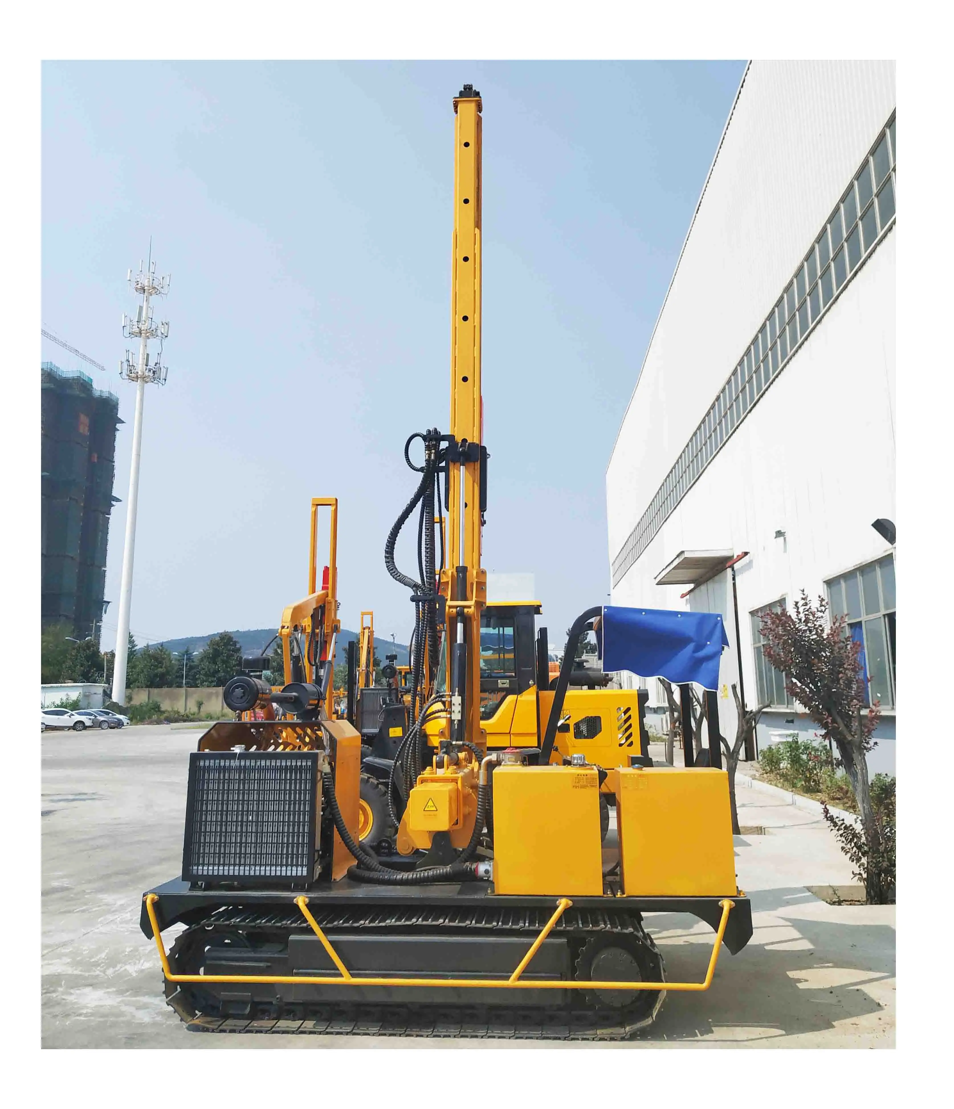 Pile driving machine engineering construction machinery for and PV power station HXR Hydraulic Solar Pile Driver bore pile