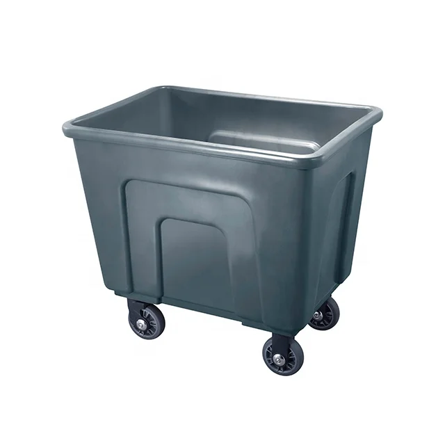 Durable heavy duty  hotel plastic Linen Dirty Cleaning  Trolley