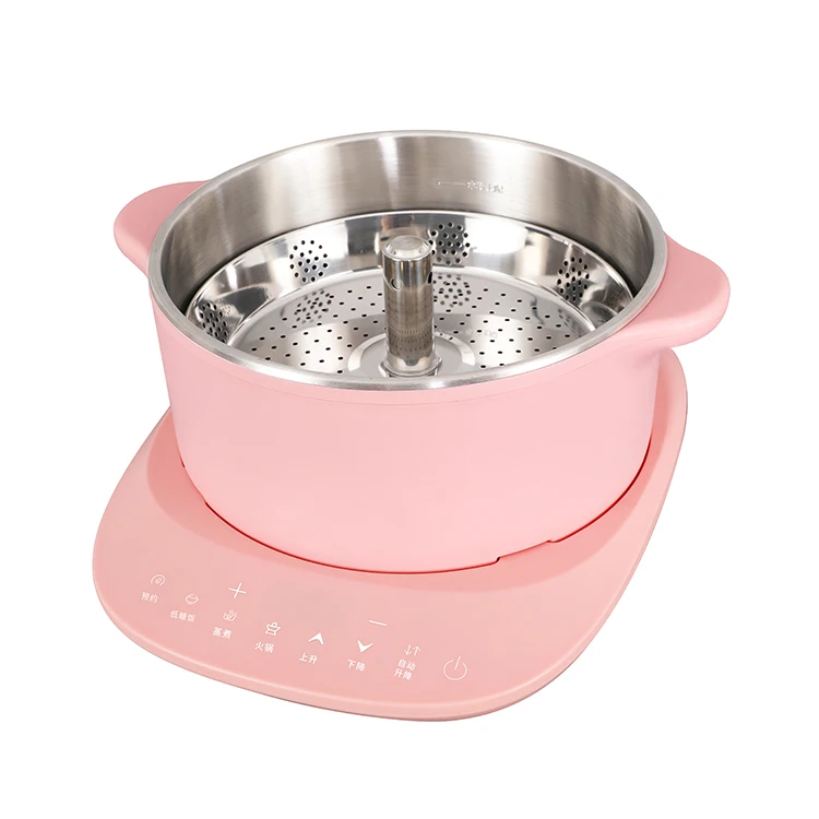 OEM/ODM Multiple Function Electric Intelligent Rice Cooker Smart Touch Screen Household Steam Stew 2L Capacity Lifting Hot Pot
