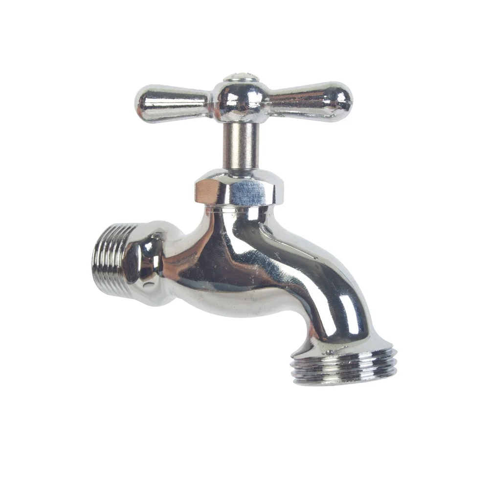Toilet Water Tap bibcock With Nickle Plated 1/2*3/4 Washing Machine  Zinc Bibcock taps