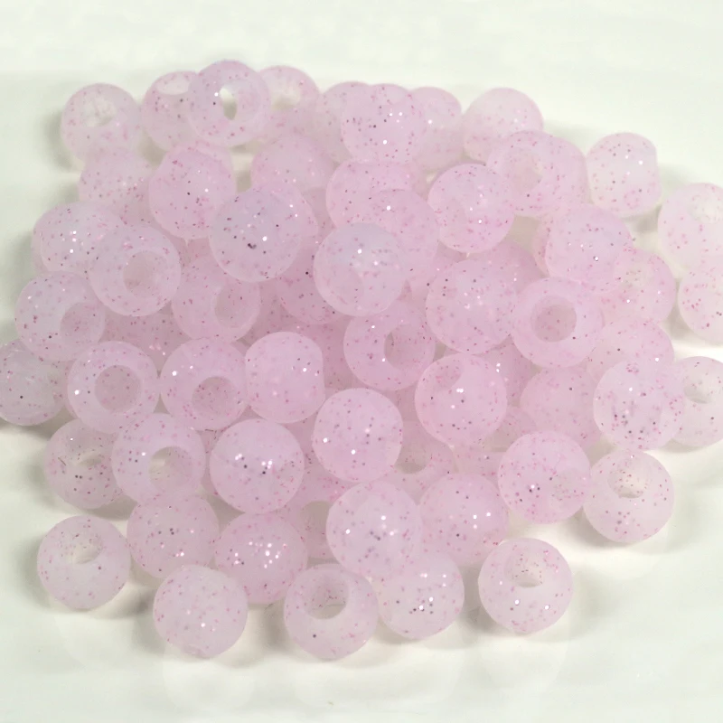 Glitter Transparent mini Size Colorful Silicone Rubber Beads For Hair Braids Extension Kids Safety and Comfort