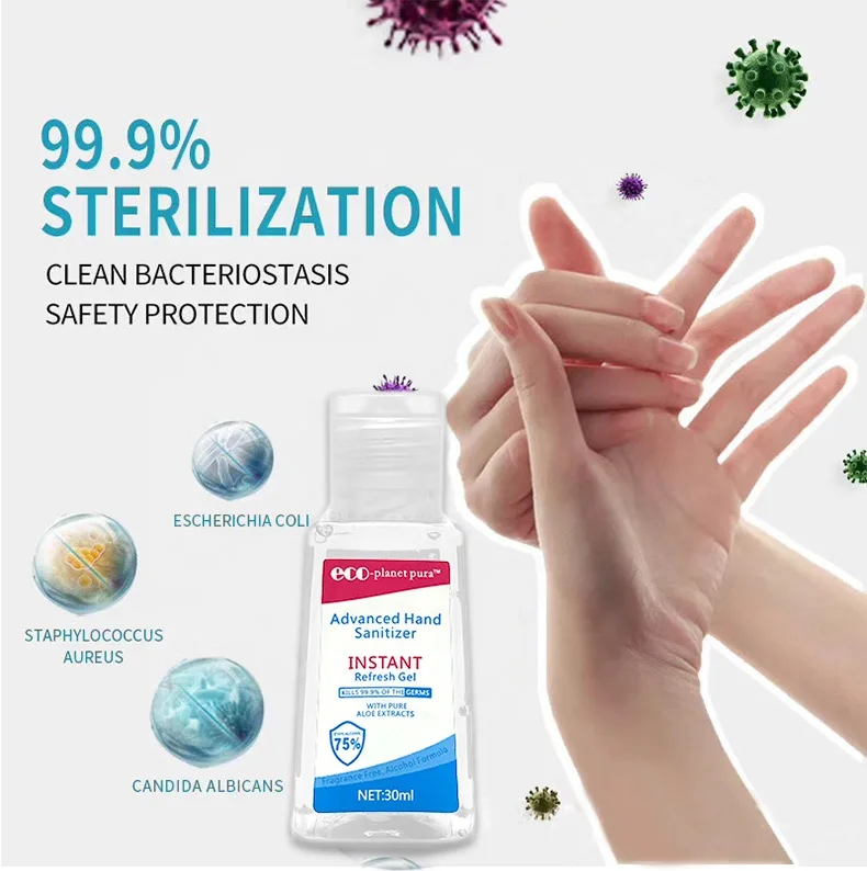 
Small Instant Disinfectant Liquid 75 Alcohol Gel Pocket Hand Wash Antibacterial Travel Size Hand Sanitizer 