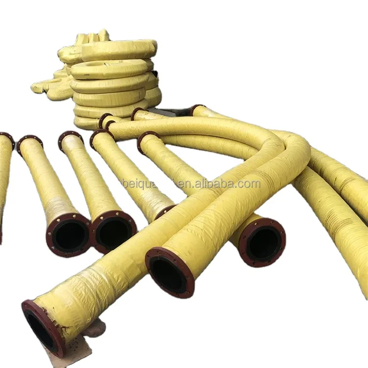 Industrial Flexible Water Pump Mud Suction Dredging Discharge Rubber Hose -rubber-epdm liner-38/57dia-15m lgth 2 plies