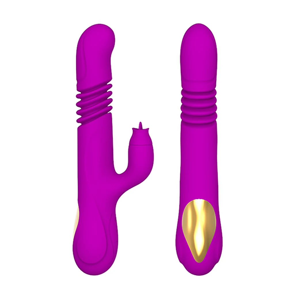 
Rechargeable Heating Function Telescopic Vagina Vibrator Clitoral Licking Woman Sexy Toys 