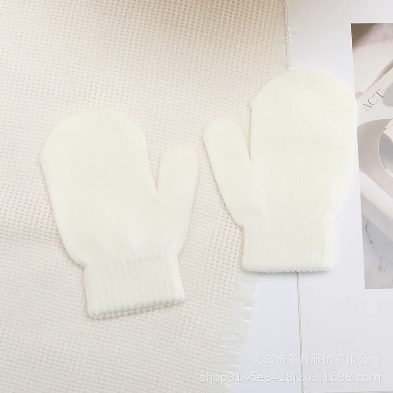 Winter Knitted Gloves For Baby Boys And Girls Warm Rope Full Finger Mittens Gloves For Children Toddler Kids