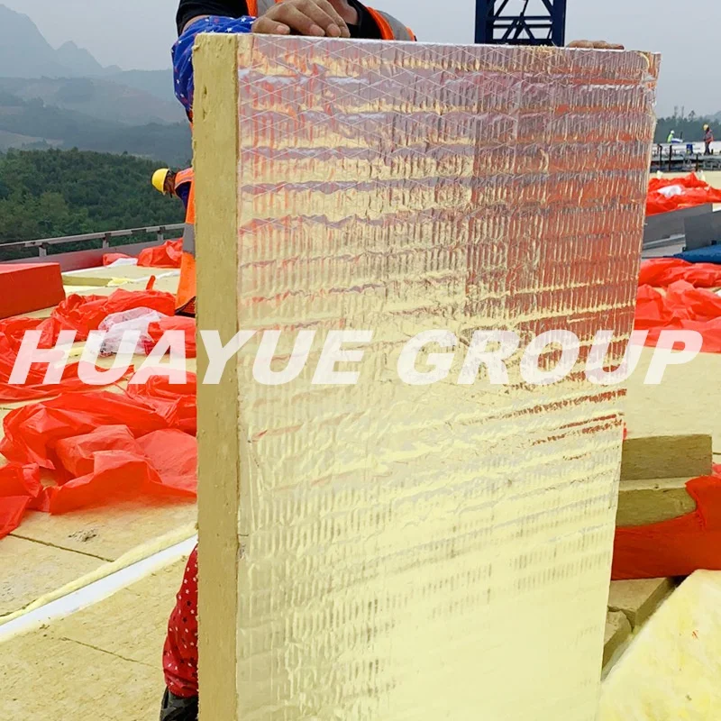 High Density Rock Mineral Wool Insulation Rock Wool Acoustic Board/Panel/Slab/Sheet For Exterior Wall Insulation