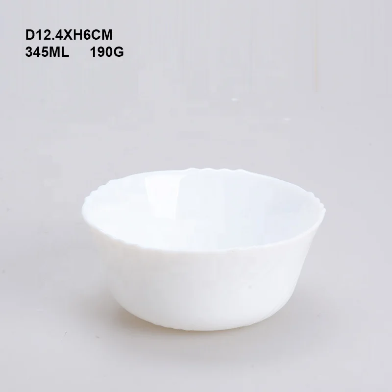 Factory cheap eco-friendly Microwave Safe round opal  glass bowls  dinnerware set