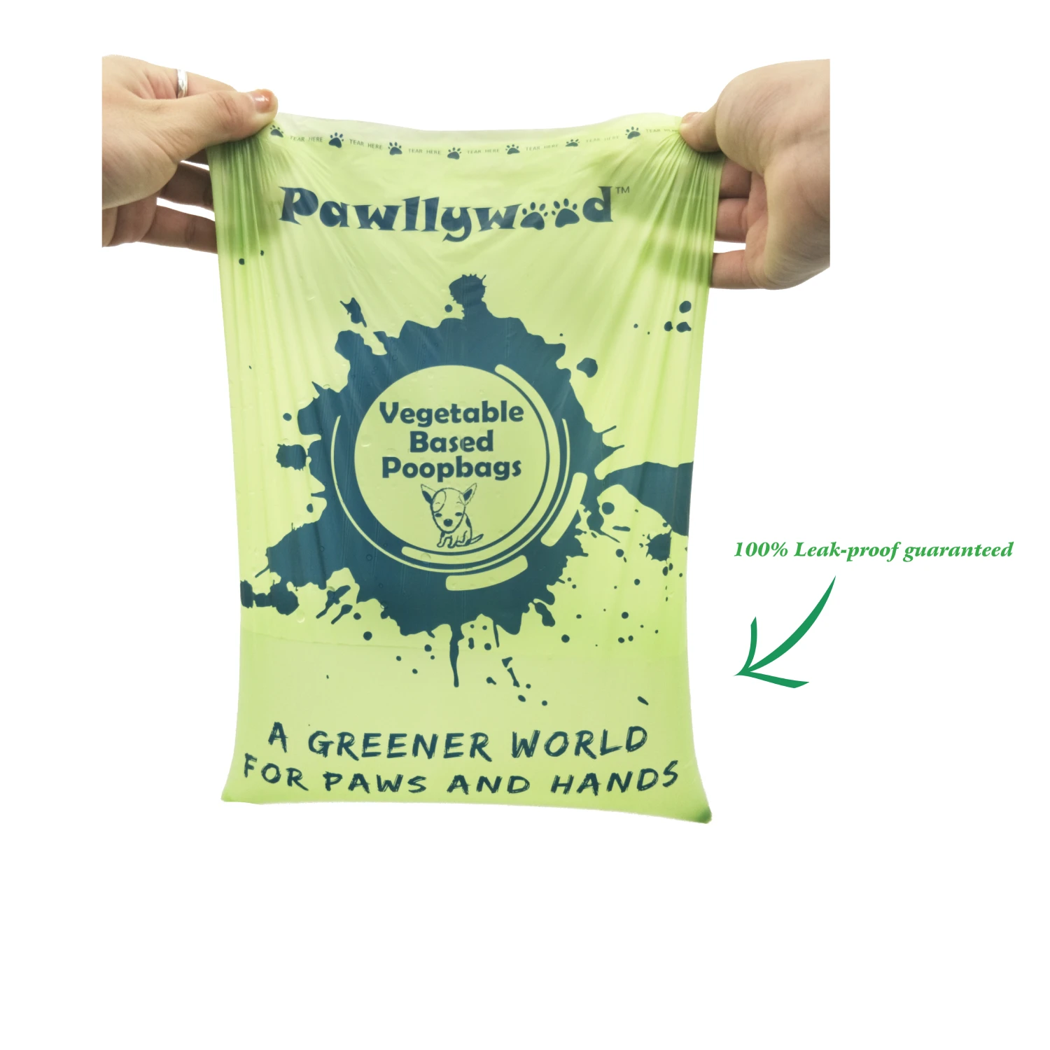 OEM Private Label Dog Poop Bag Eco Friendly with Free Dispenser,  Biodegradable & Compostable, 18/28Rolls Per Box