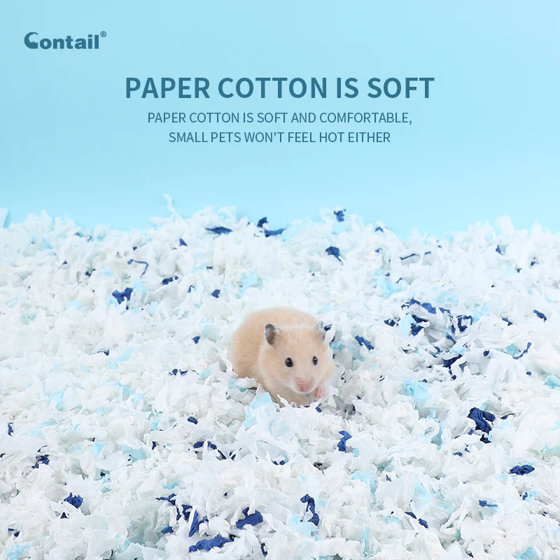Wholesale Hamster Paper Cotton Mat Deodorant Absorbent Breathable Golden Bear Bedding Padding for Small Pet