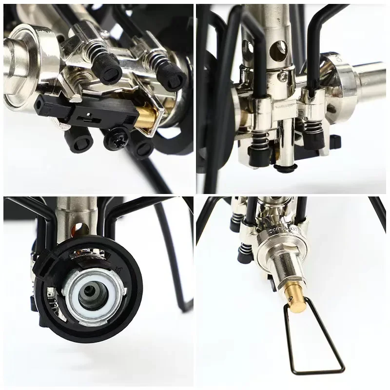 Hot Sale Portable Folding Black Outdoor  Butane Gas Stove Burner Travel mini Hiking Stove Spider Type Camping Stove