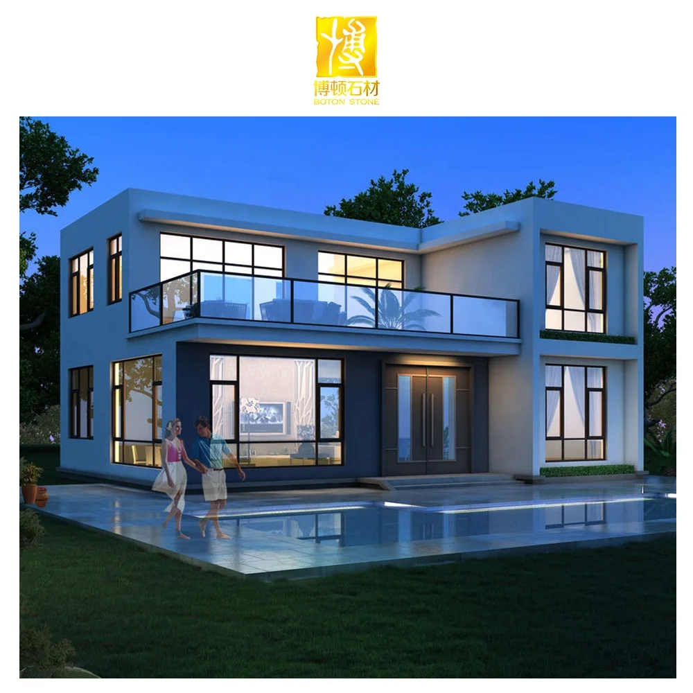 BOTON STONE Villa Modern 3D Villa Exterior and Interior Architectural Service Interior Design Home