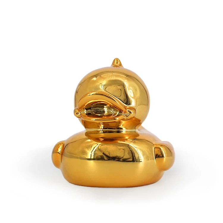 Environmental plastic crafts Gift Exquisite Electroplated Duck Home Decoration handicraft ornaments