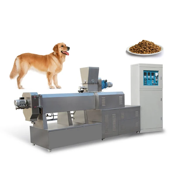 Production Line Mill 2022 Cat Fish Dog Chicken Goat Cattle Poultry Making Use Pet Food Animal Feed Pellet Machine