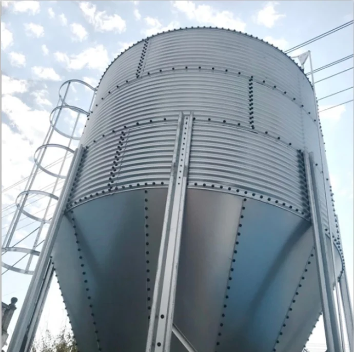 Factory price Automatic Poultry Chicken Hopper Bottom Feed Silo for Chicken House and Poultry Farm